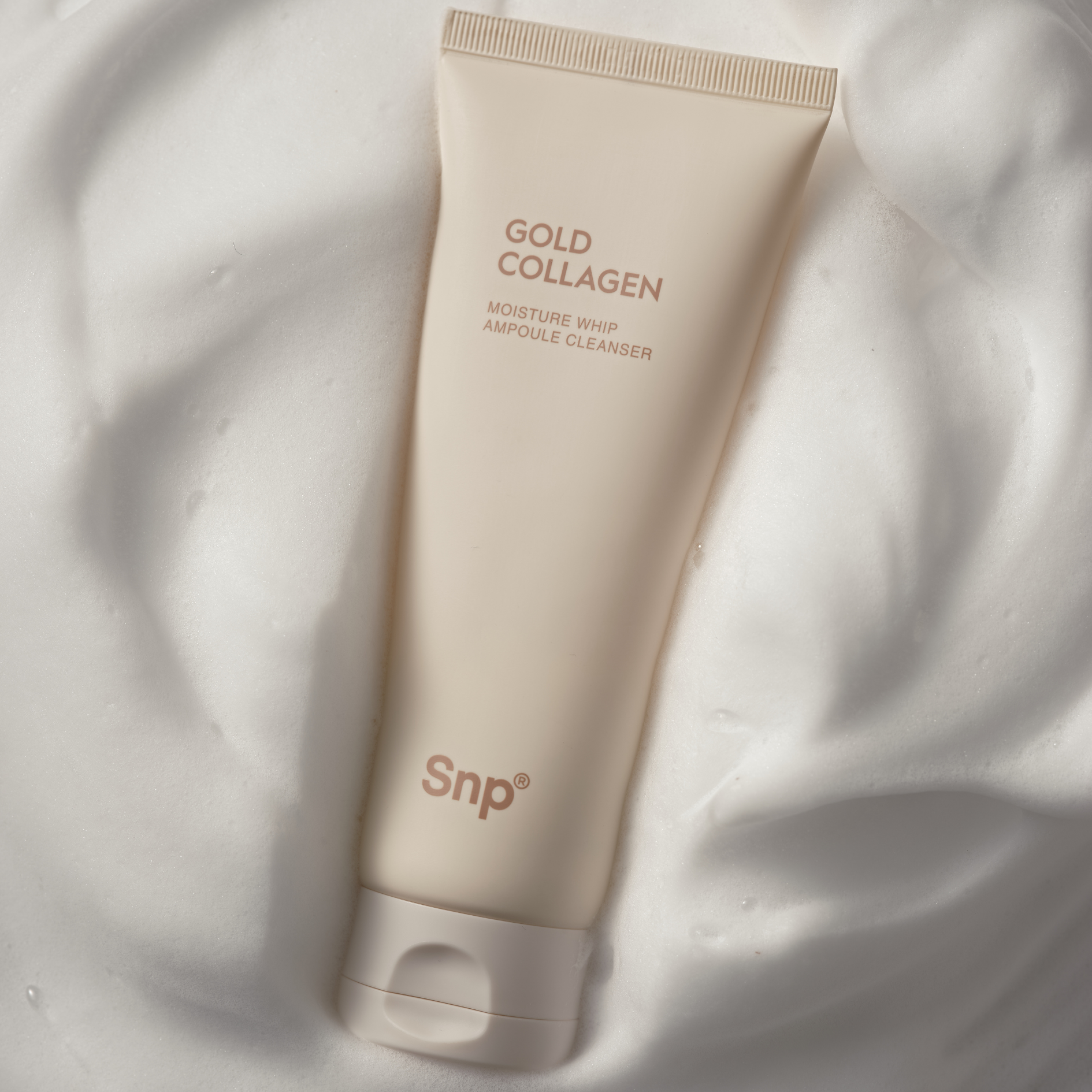 SNP Premium Gold Collagen Moisture Whip Ampoule Cleanser 150ml