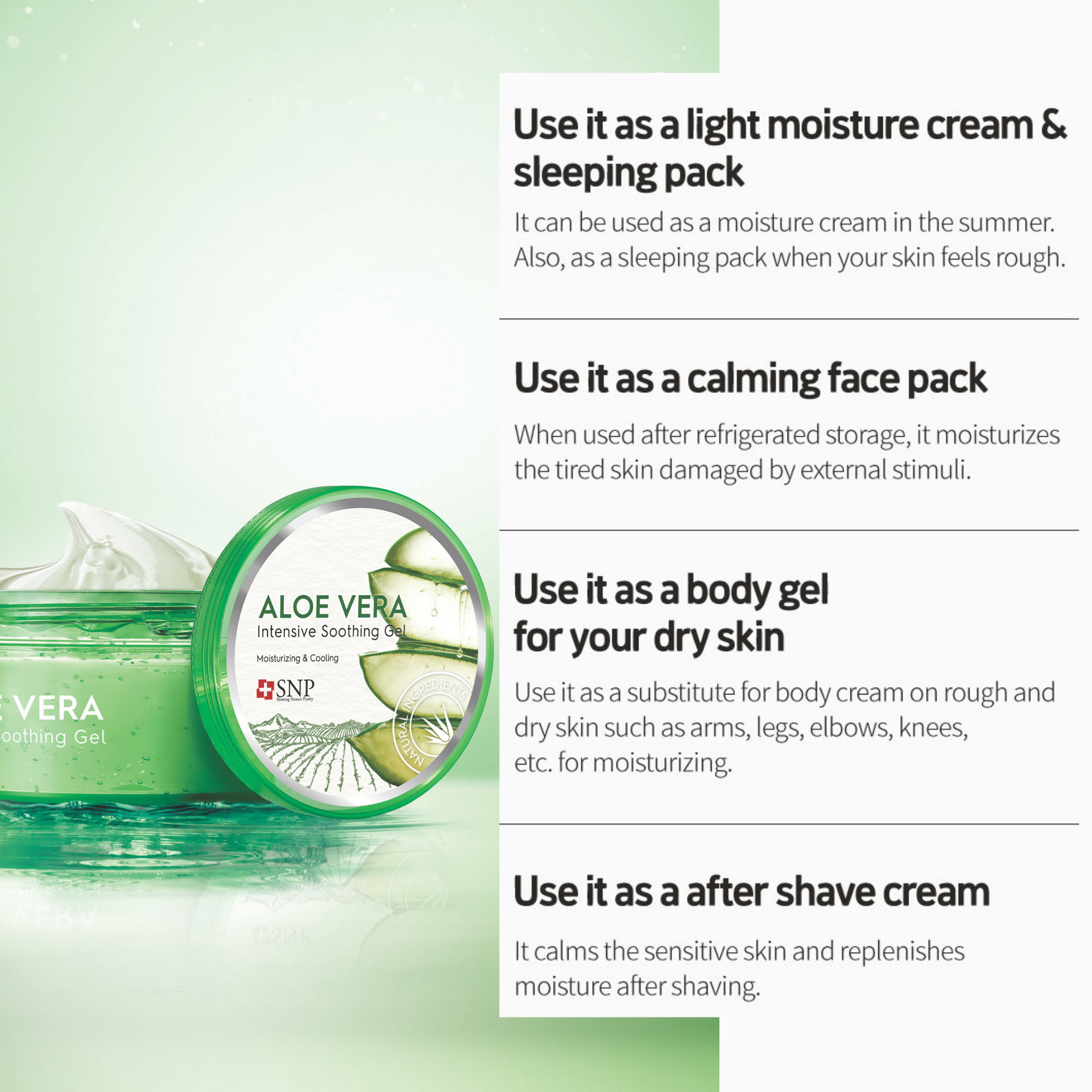 SNP Aloe Vera Intensive Soothing Gel 300g