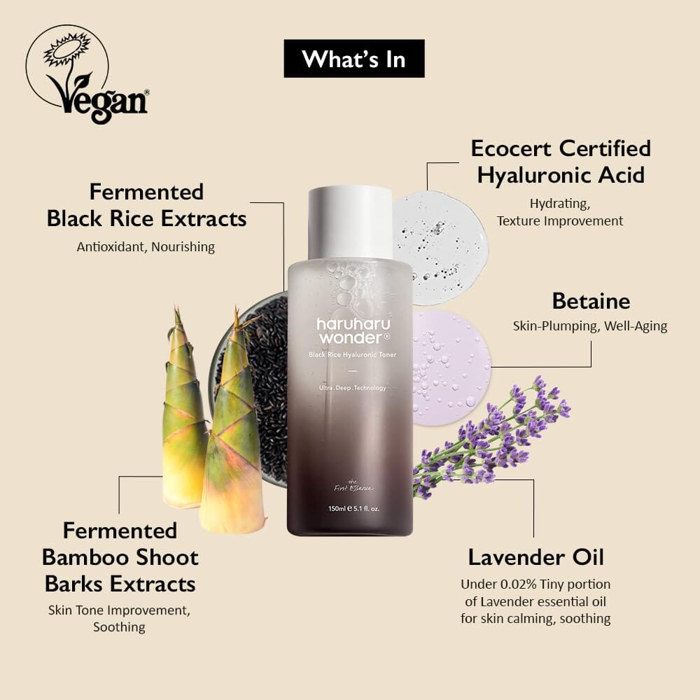 Haruharu WONDER Black Rice Hyaluronic Toner-Original 150ml - ORION XO Exclusive