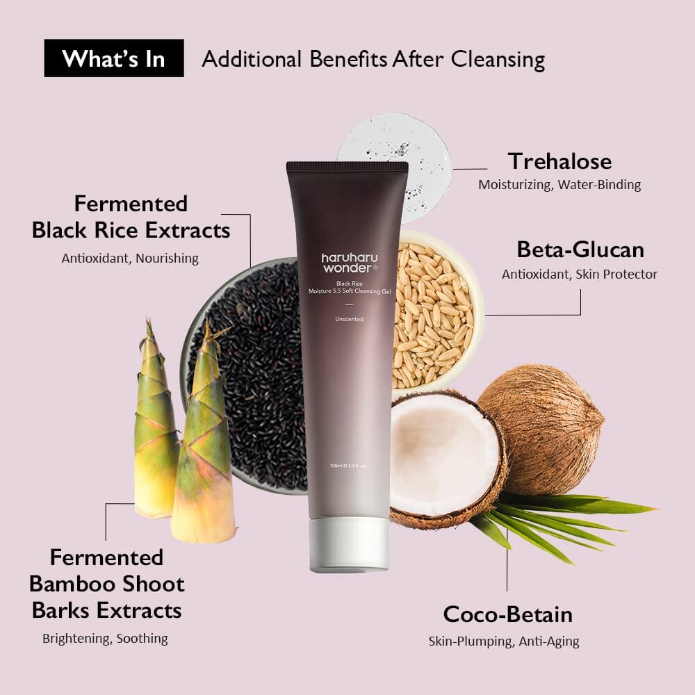 Haruharu WONDER Black Rice Moisture 5.5 Soft Cleansing-Gel 100ml - ORION XO Exclusive