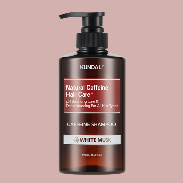 KUNDAL Natural Caffeine pH Balancing Care and Deep Cleansing Shampoo White Musk 500ml