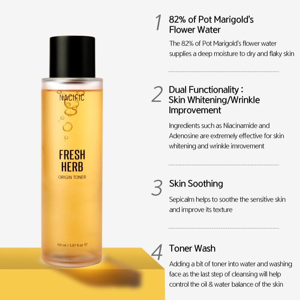 NACIFIC Fresh Herb Origin Brightening & Pore Care Set for Aging Skin - ORION XO Exclusive