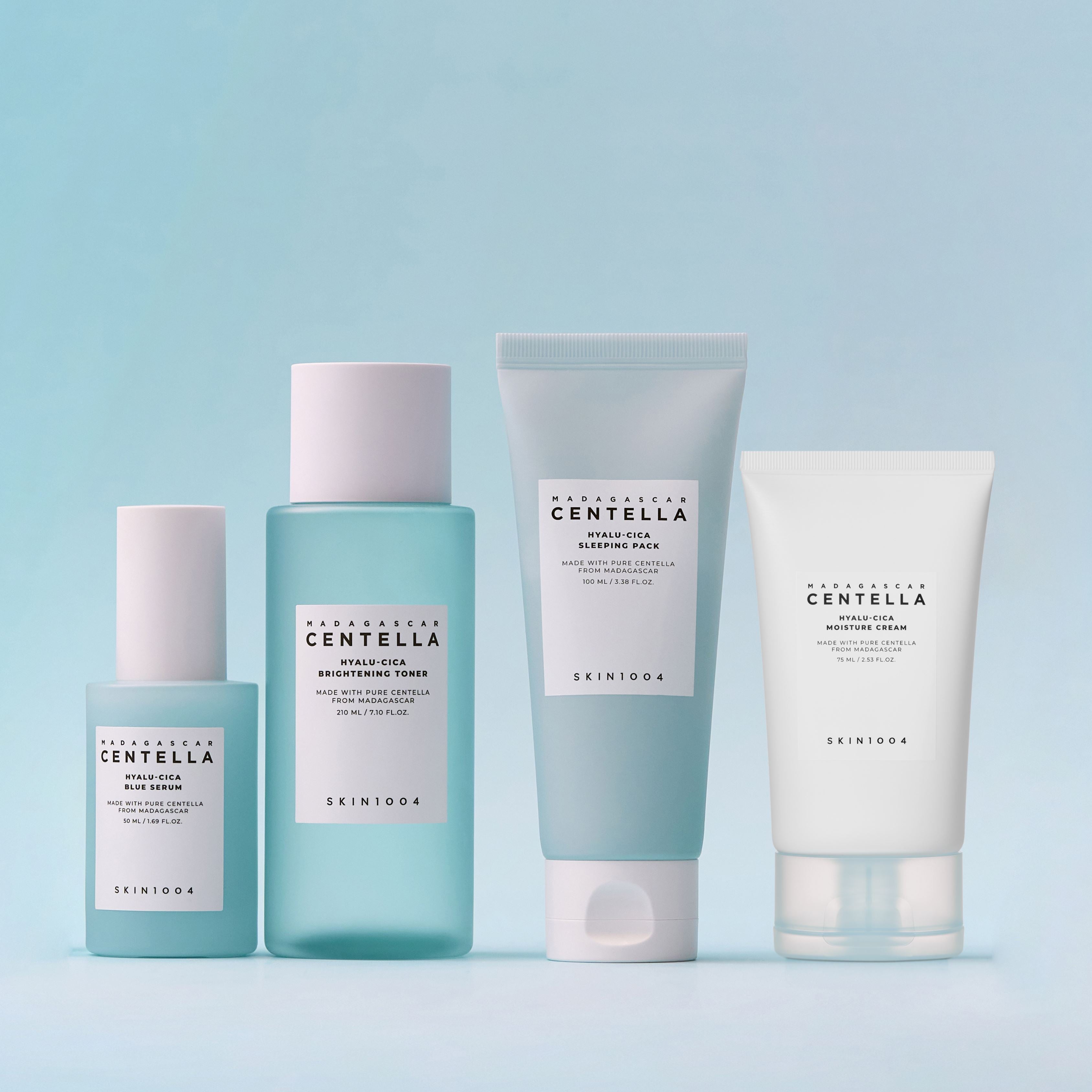 SKIN1004 Hyalu-Cica Routine for Dehydrated Dry and Dull Skin (With Sleeping Mask) - ORION XO Exclusive