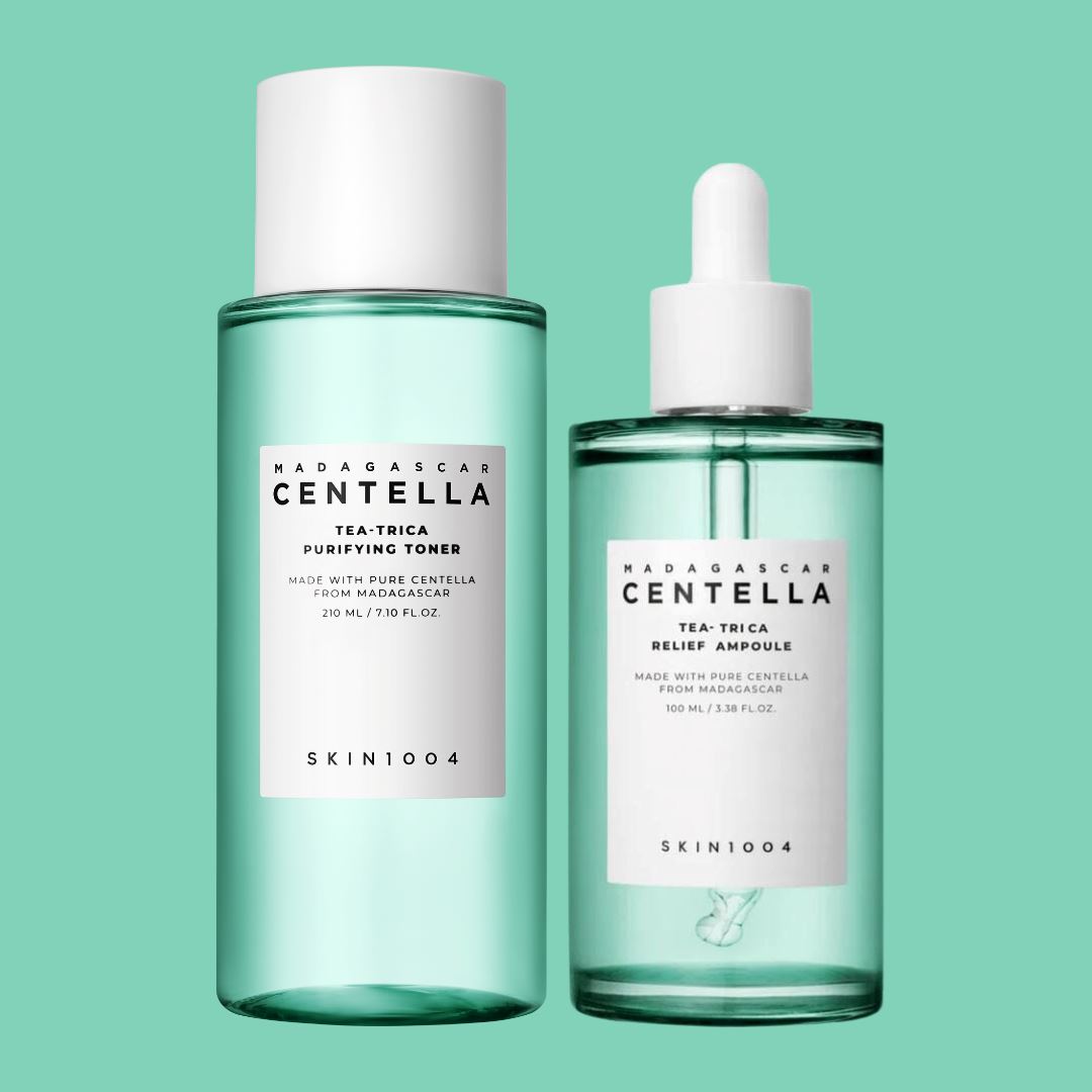 SKIN1004 Madagascar Centella Tea-Trica Purifying Toner + Relief Ampoule - ORION XO Exclusive