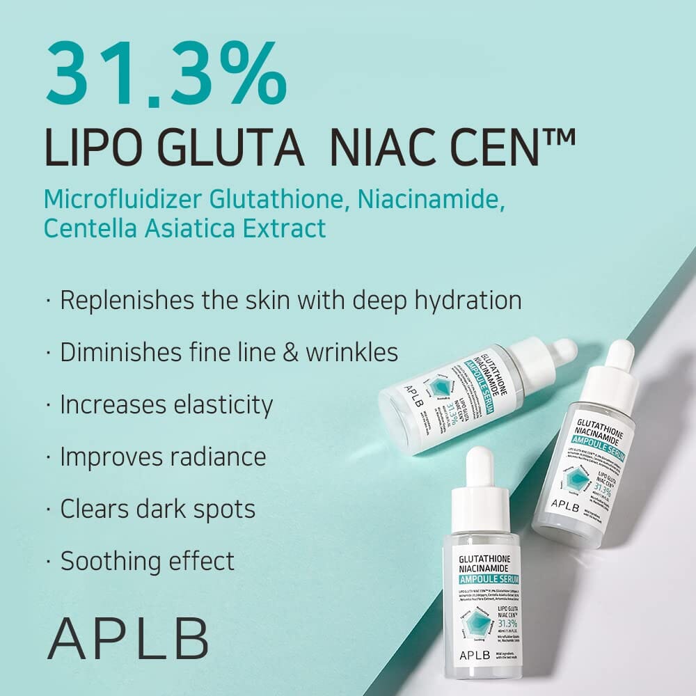 APLB Glutathione Niacinamide Ampoule Serum 40ml Skin Care APLB ORION XO Sri Lanka