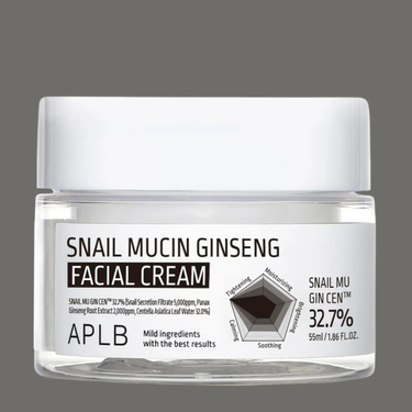 APLB Snail Mucin Ginseng Facial Cream 55ml APLB Skin Care