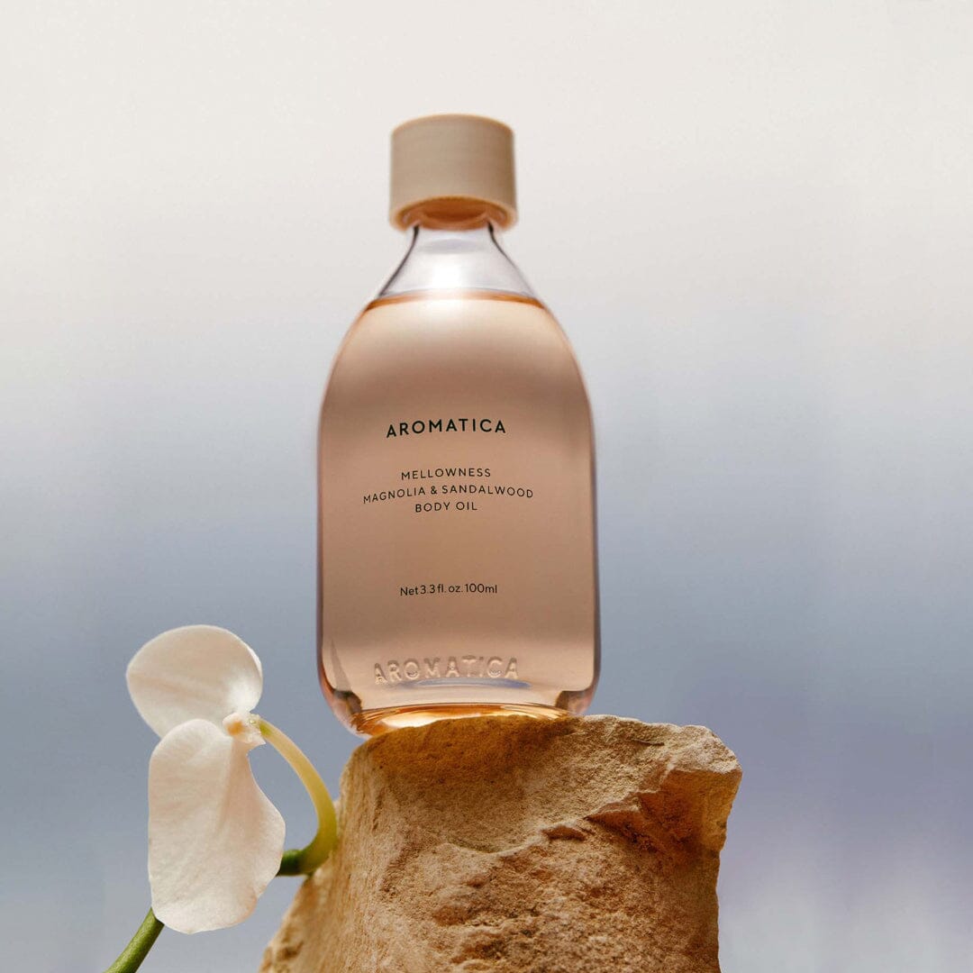 AROMATICA Mellowness Magnolia & Sandalwood Body Oil 100ml - ORION XO Exclusive
