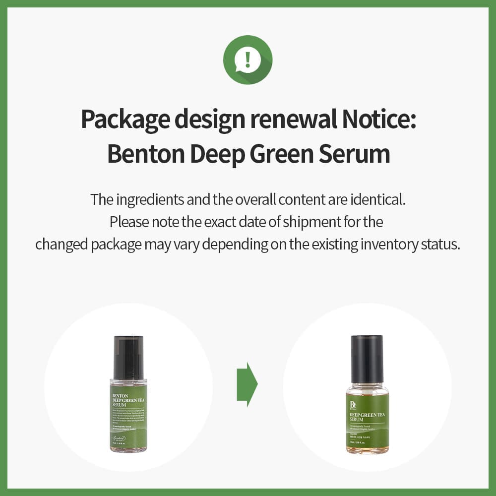 Benton Deep Green Tea Serum 35ml Skin Care Benton ORION XO Sri Lanka
