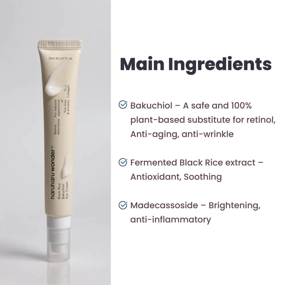 Haruharu WONDER Black Rice Bakuchiol Eye Cream (Pouch Sample) 1ml Skin Care HaruHaru Wonder ORION XO Sri Lanka