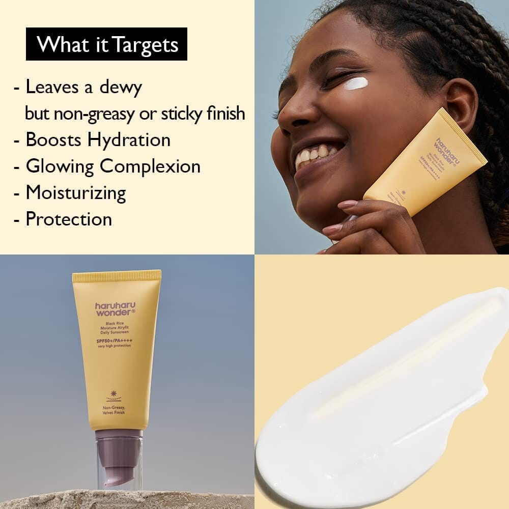 Haruharu wonder Black Rice Moisture Airyfit Sunscreen (Pouch Sample) 2ml Skin Care HaruHaru Wonder ORION XO Sri Lanka