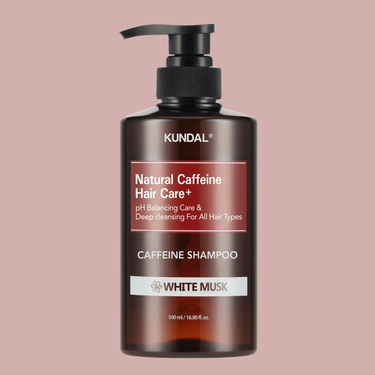 KUNDAL Anti Hair Loss & Hair Fall Control Caffeine Shampoo 500ml – All Hair Types (White Musk) KUNDAL Hair Care