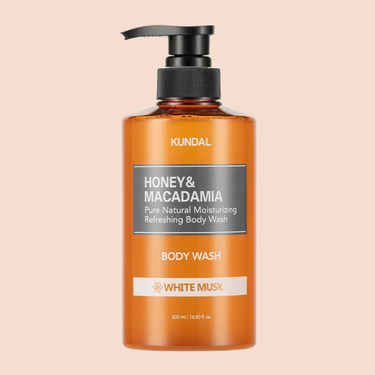 KUNDAL Honey & Macadamia Pure Natural Moisturizing Refreshing Body Wash White Musk 500ml KUNDAL Body Care
