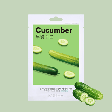 MISSHA Airy Fit Sheet Mask Cucumber (1EA) Missha Skin Care
