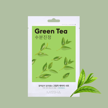 MISSHA Airy Fit Sheet Mask Green Tea (1EA) Missha Skin Care