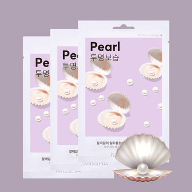 MISSHA Airy Fit Sheet Mask Pearl (Pack of 3) Missha Skin Care