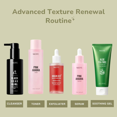 NACIFIC AHA BHA Advanced Texture Renewal Routine Nacific Routines & Sets