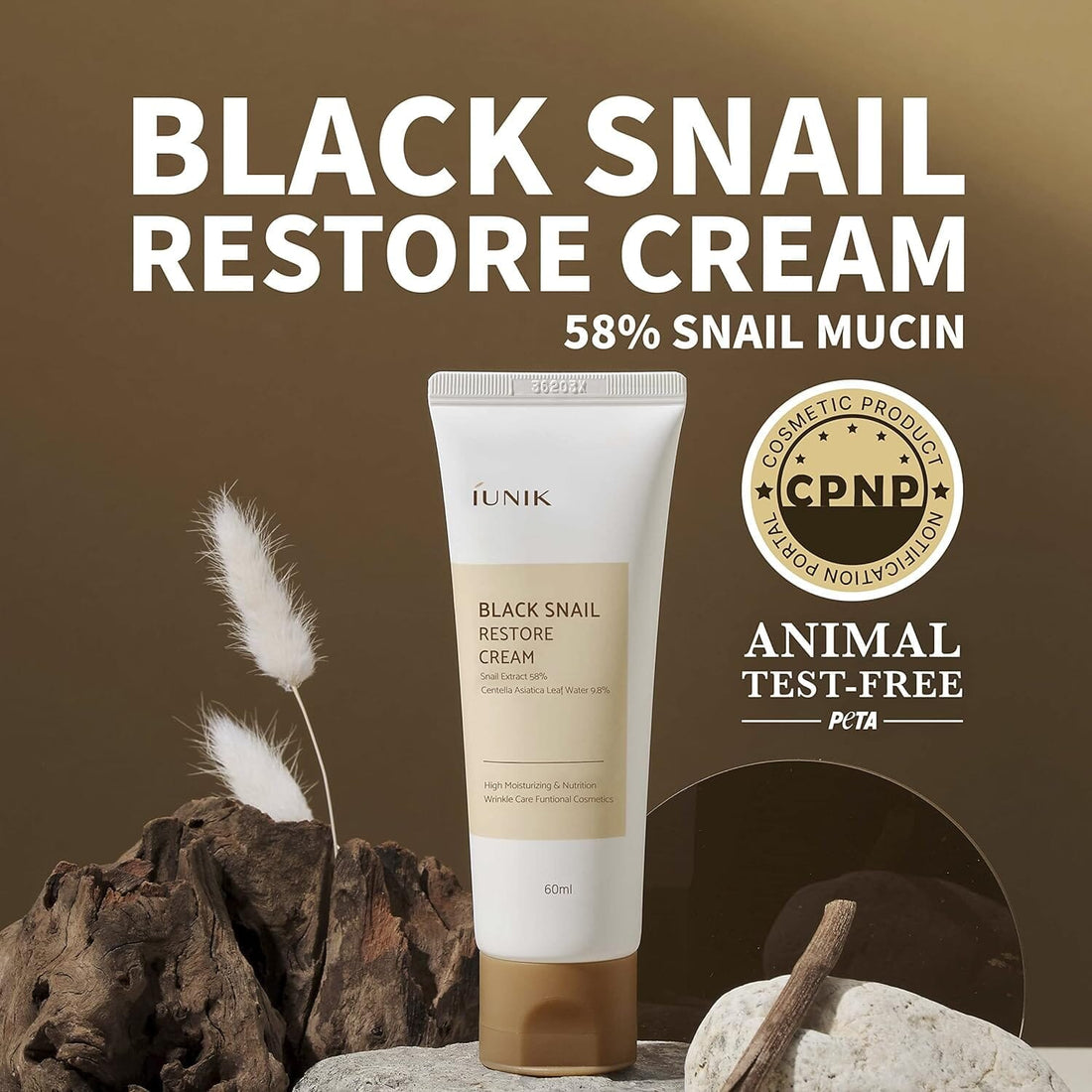 *** SALE *** iUNIK Black Snail Restore Cream 60ml ***EXP ON 2025-01-10*** Skin Care iUNIK ORION XO Sri Lanka