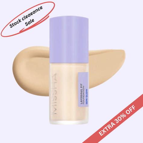 *** SALE *** MISSHA Layering Fit Foundation Semi Glow 23 Sand 35ml *** EXP ON 2027-04-08 *** Missha Makeup