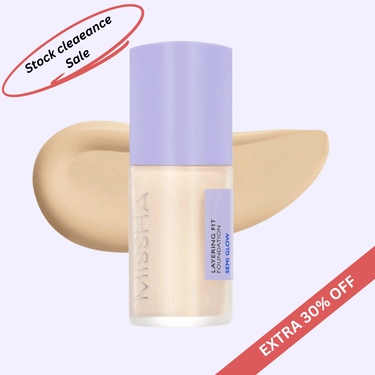 *** SALE *** MISSHA Layering Fit Foundation Semi Glow 23 Sand 35ml *** EXP ON 2027-04-08 *** Missha Makeup
