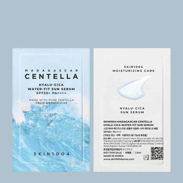 SKIN1004 Madagascar Centella Hyalu-Cica Water-fit Sun Serum SPF50+ PA++++ 1.5ml (Pouch Sample) SKIN1004 Skin Care