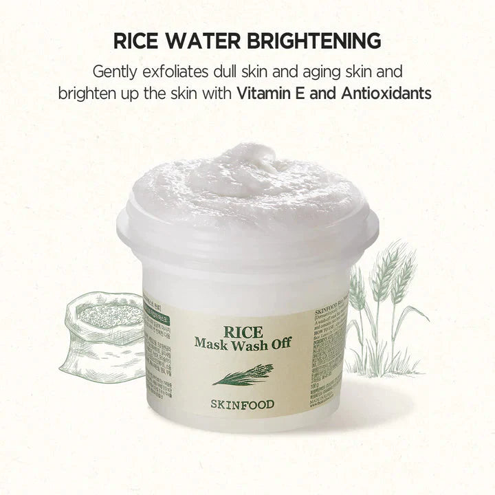 Skinfood Rice Mask Wash Off 120g Skin Care Skinfood ORION XO Sri Lanka