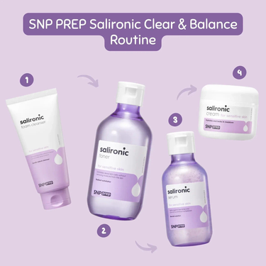 SNP PREP Salironic Clear & Balance Routine SNP Skin Care