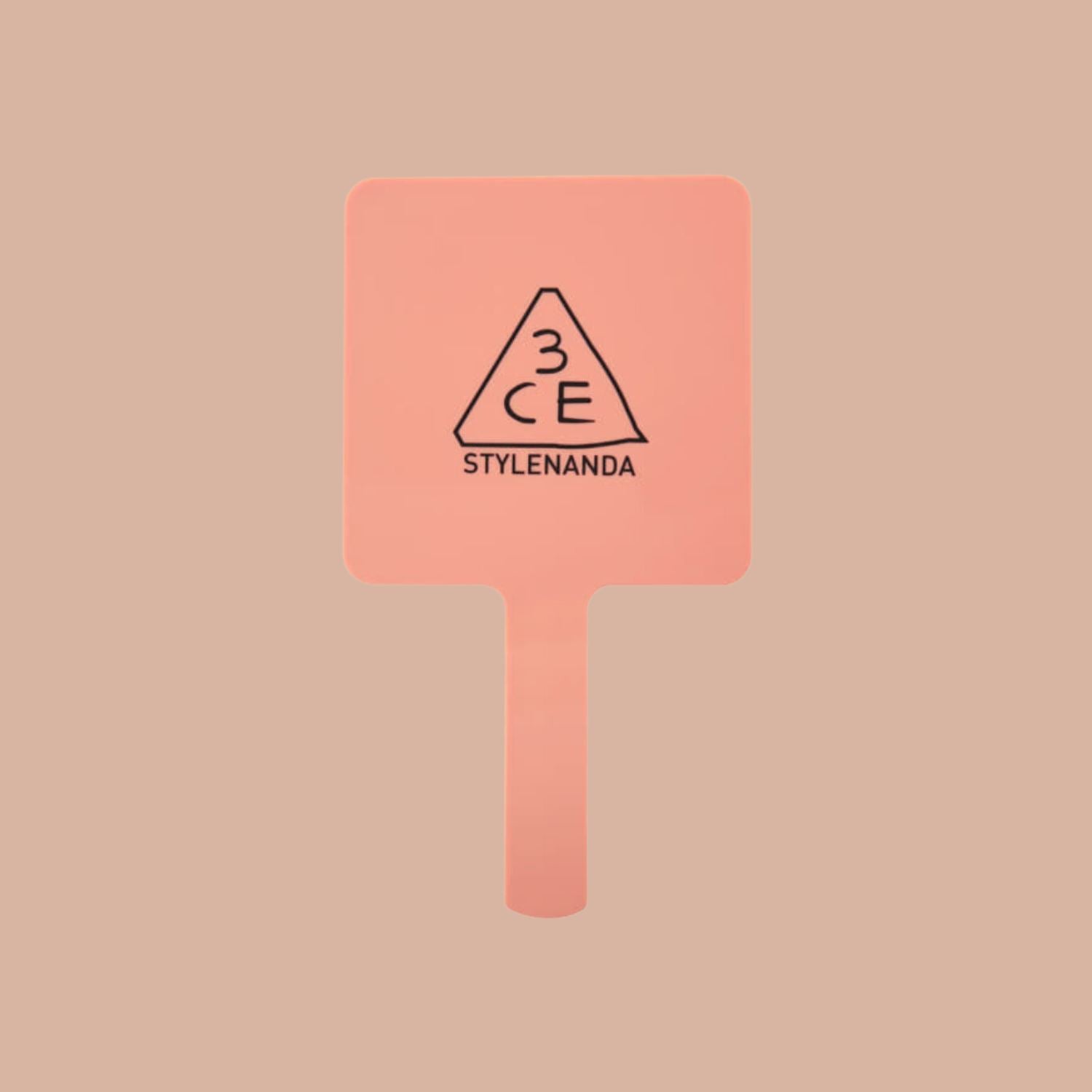 3CE Mood Recipe Square Hand Mirror Rose Beige - ORION XO Exclusive