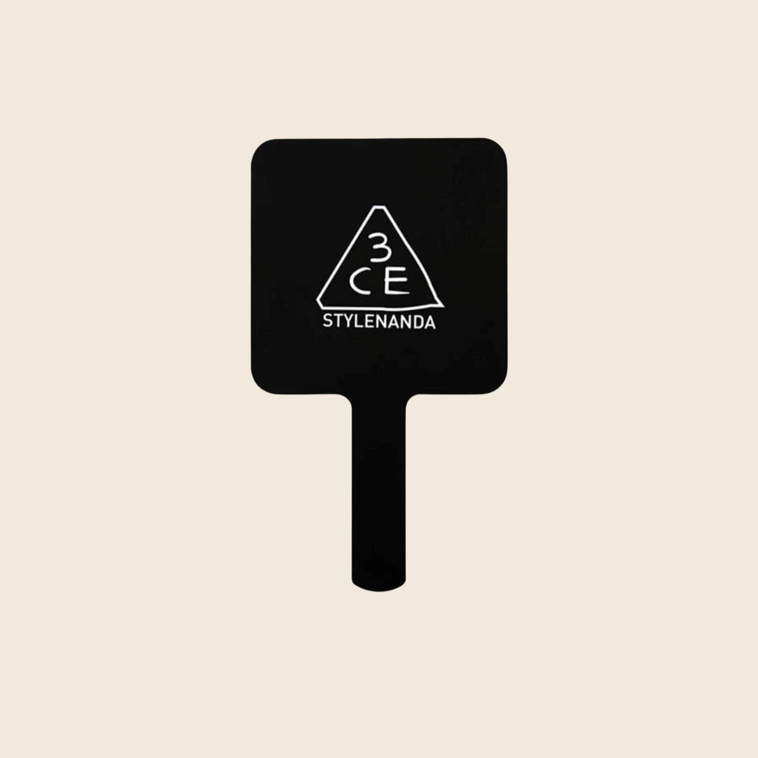 3CE Square Mini Hand Mirror Black - ORION XO Exclusive