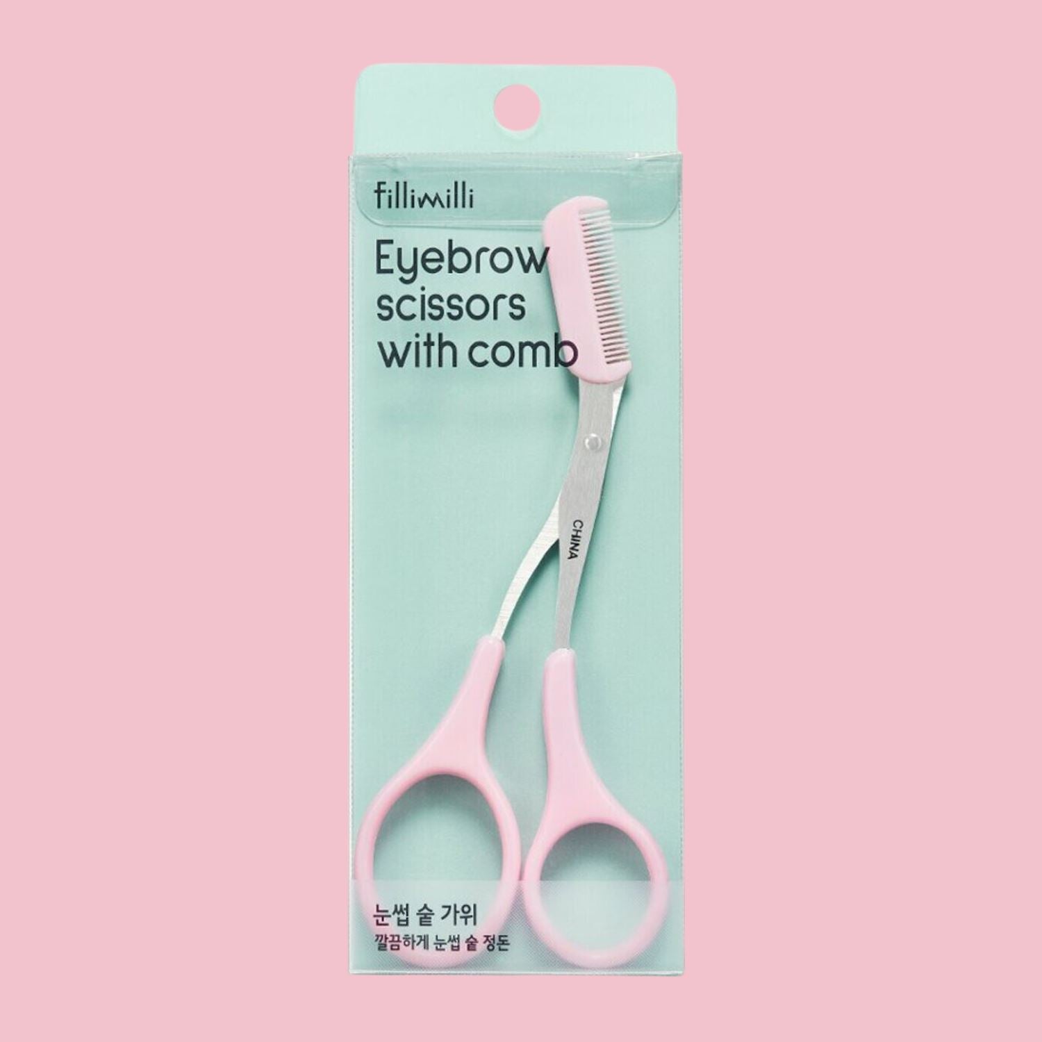 fillimilli Eyebrow Scissors with Comb - ORION XO Exclusive