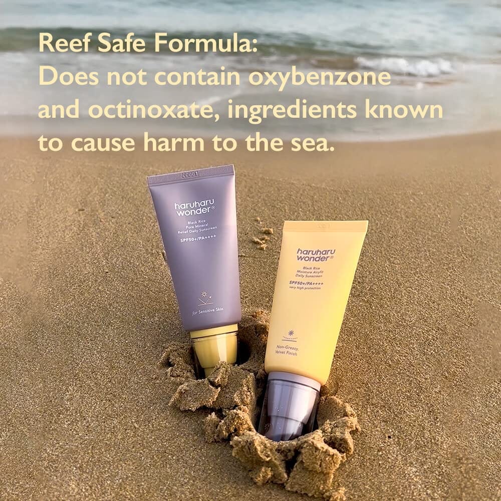 Haruharu WONDER Black Rice Pure Mineral Relief Daily Sunscreen SPF50+ PA++++ 50ml - ORION XO Exclusive