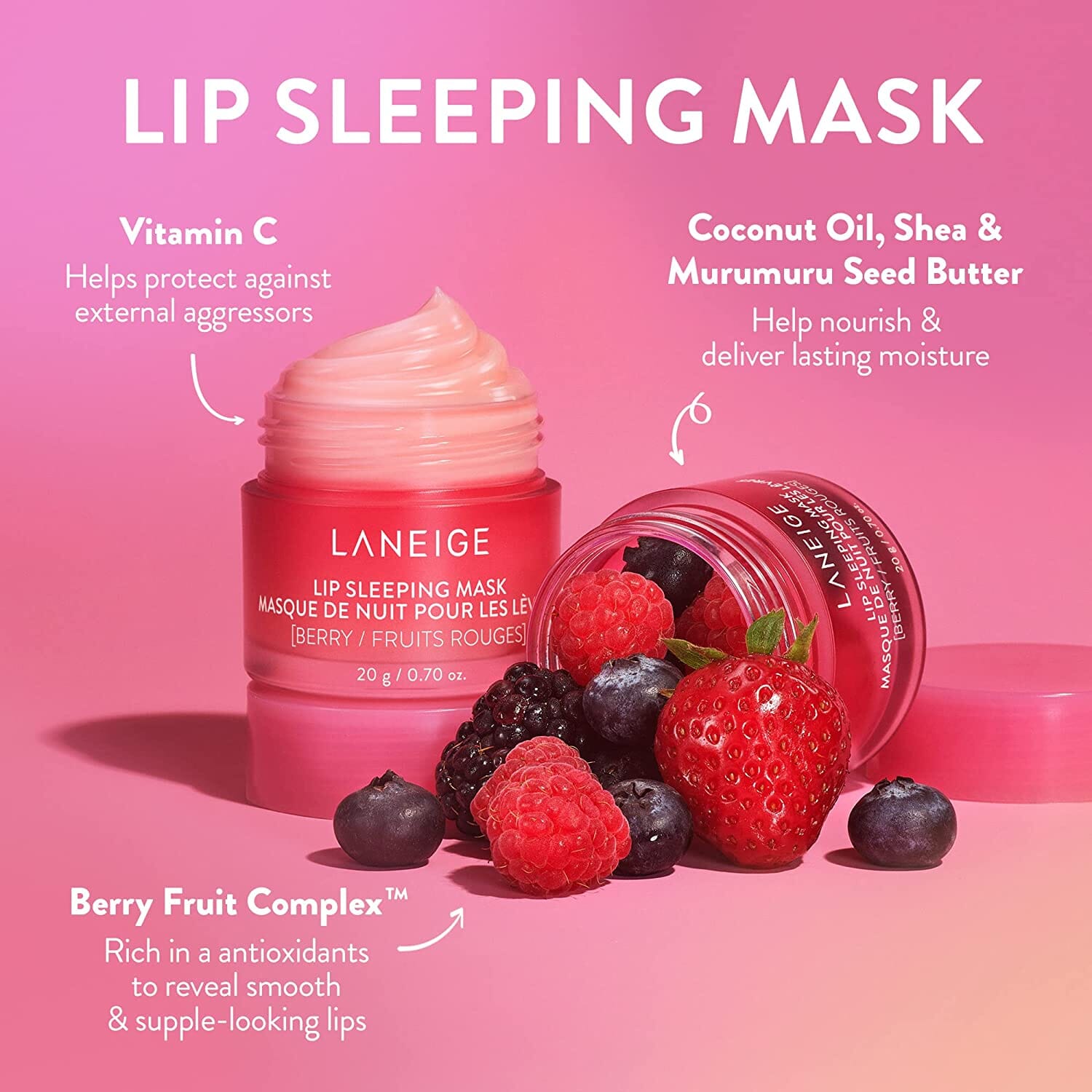 LANEIGE Lip Sleeping Mask EX Berry 20g Skin Care LANEIGE ORION XO Sri Lanka