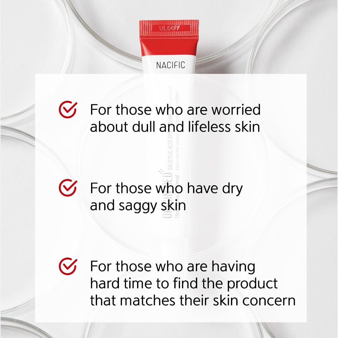 NACIFIC Origin Red Salicylic Acid Spot Cream 20ml - ORION XO Exclusive