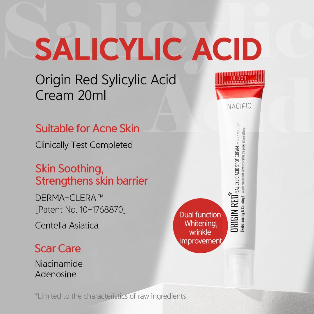 NACIFIC Origin Red Salicylic Acid Spot Cream 20ml - ORION XO Exclusive