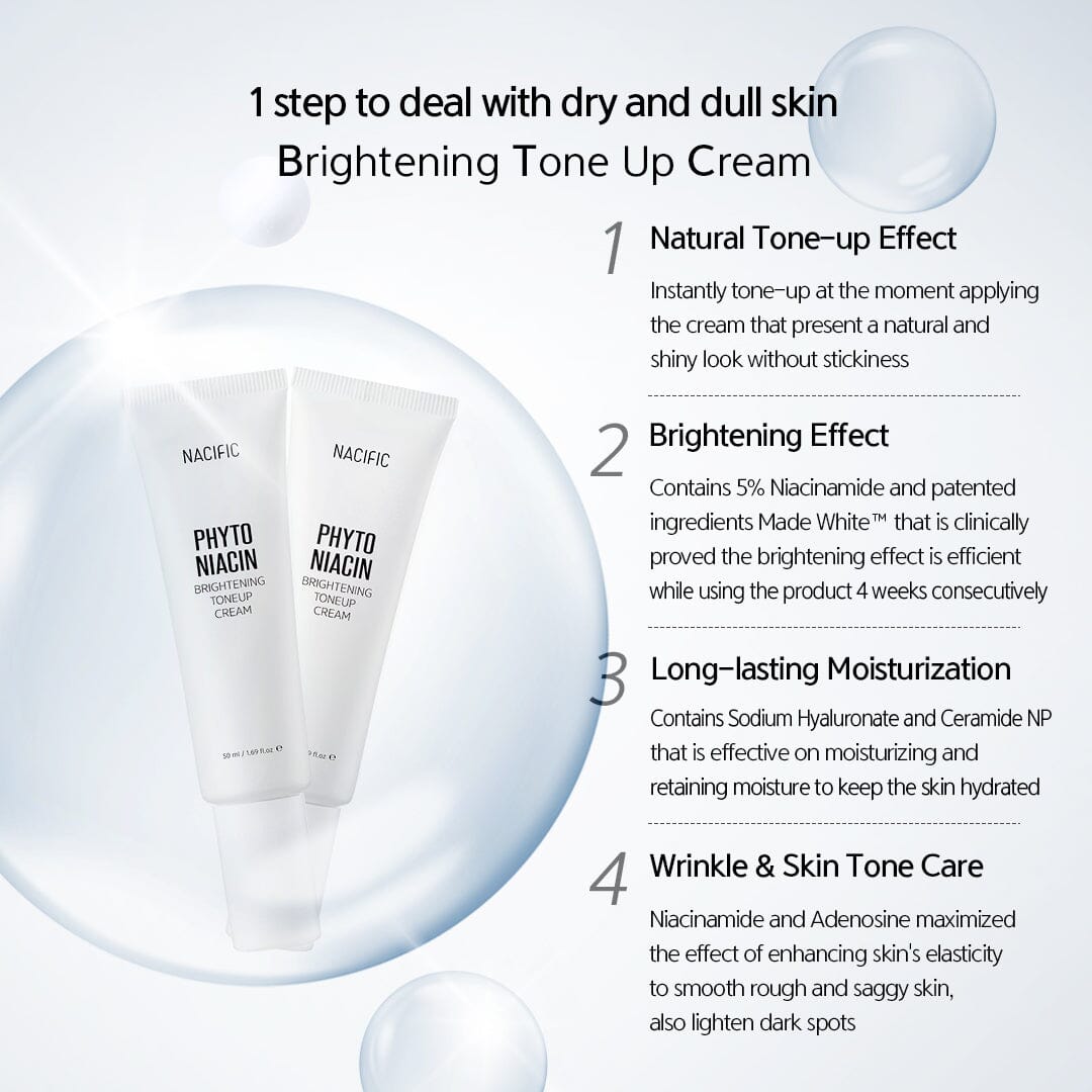 NACIFIC Phyto Niacin Brightening Tone-Up Cream 50ml - ORION XO Exclusive
