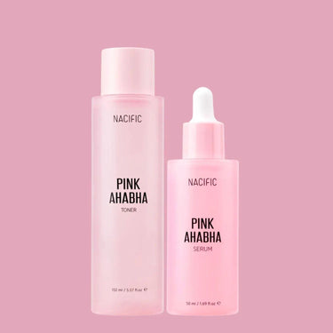 NACIFIC Pink AHA BHA Exfoliate Toner and Serum Nacific Routines & Sets