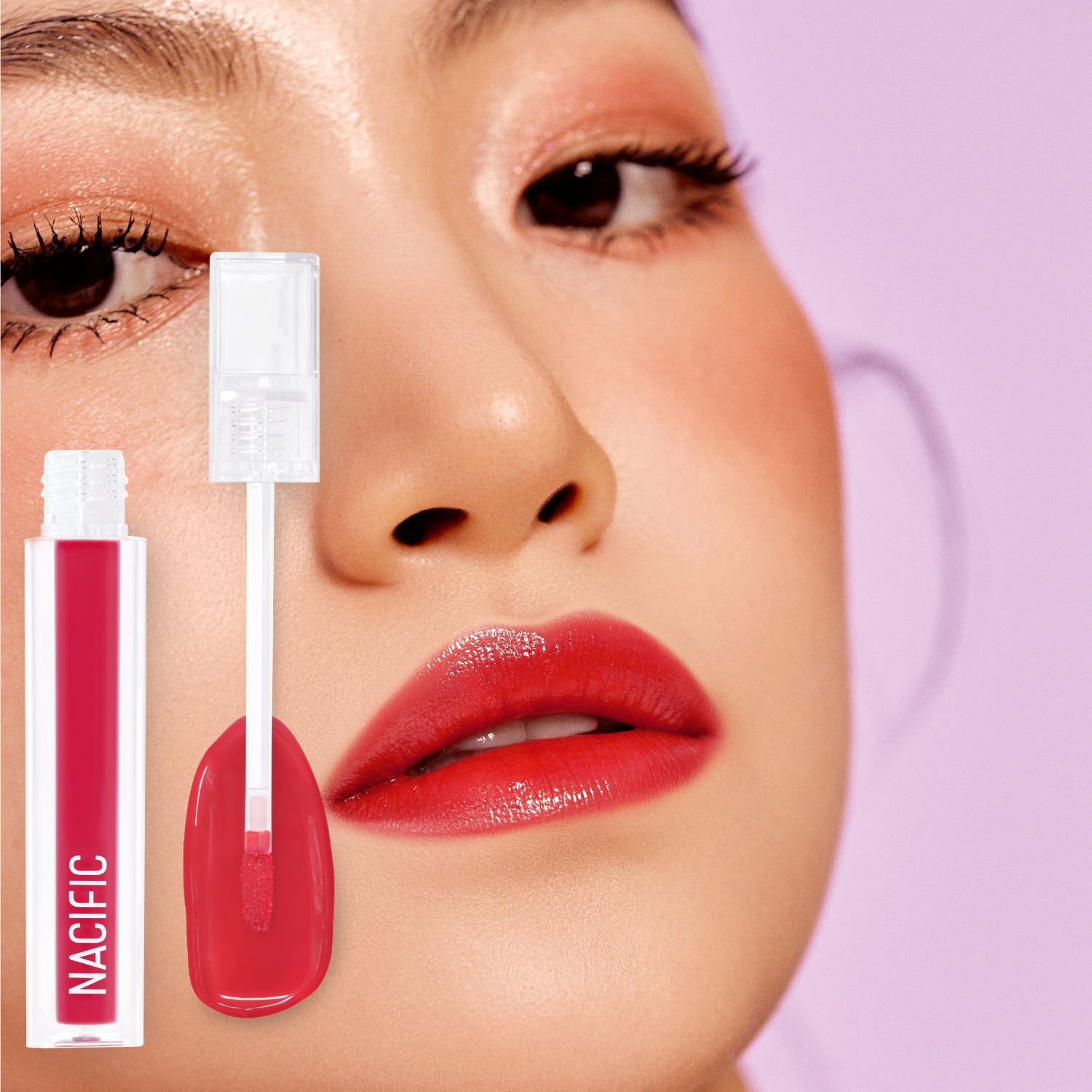 Nacific | Shine Mood Slick #08 Lucid Red Lip Tint | ORION XO