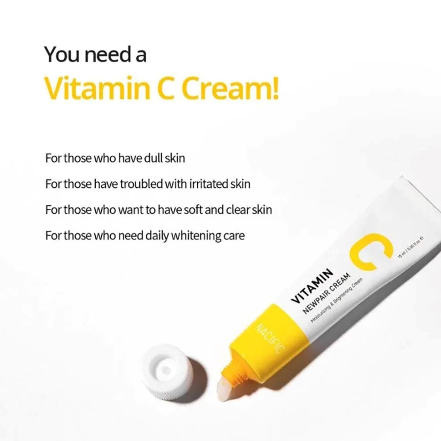 NACIFIC Vitamin C Newpair Cream 15ml - ORION XO Exclusive