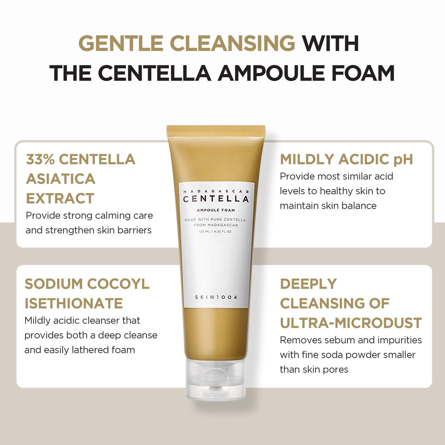 SKIN1004 Madagascar Centella Ampoule Foam 125ml - ORION XO Exclusive