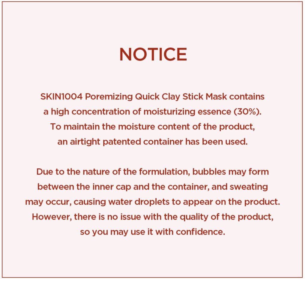 SKIN1004 Madagascar Centella Poremizing Quick Clay Stick Mask - ORION XO Exclusive