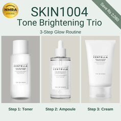 SKIN1004 Tone Brightening Trio - Toner, Capsule Ampoule and Capsule Cream set, NMRA approved