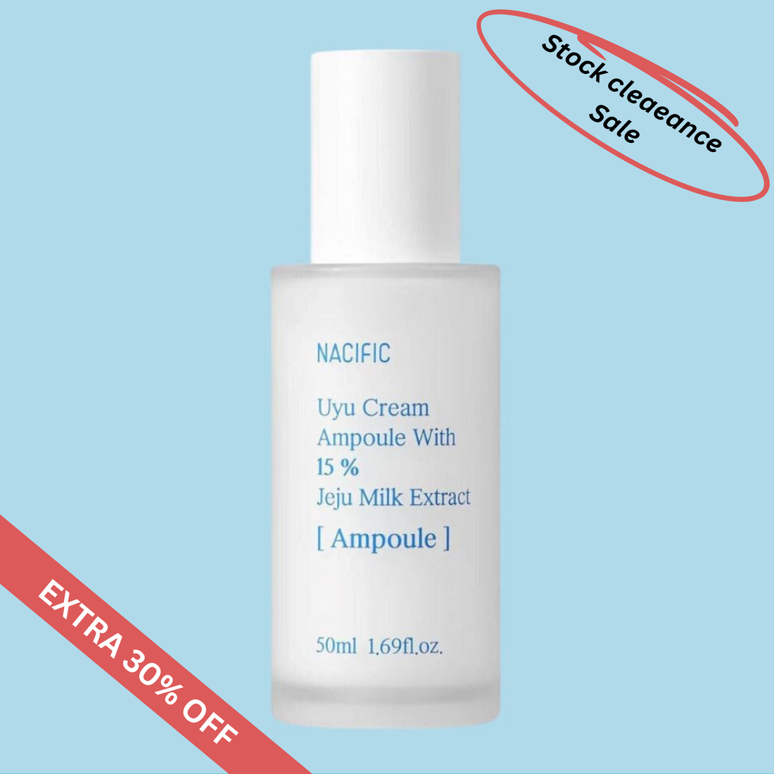 *** SALE *** NACIFIC Uyu Cream Ampoule with 15% Jeju Milk 50ml *** EXP ON 2026-04-02 ***