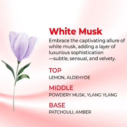 KUNDAL Natural Caffeine pH Balancing Care and Deep Cleansing Shampoo White Musk 500ml