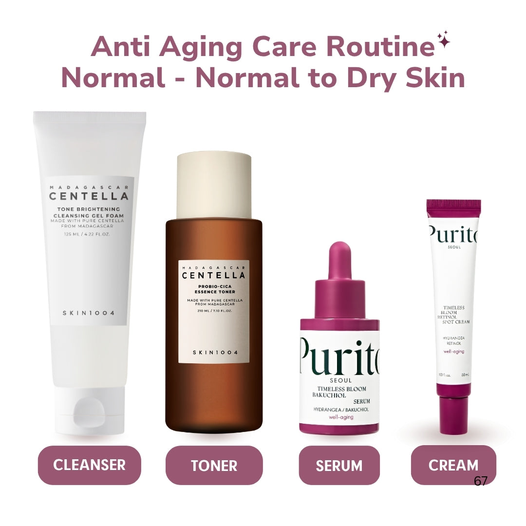 Anti Aging Care Routine for Normal - Normal to Dry Skin