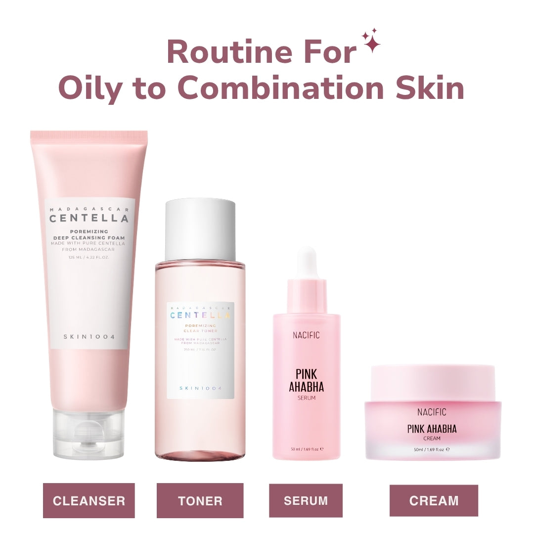 Routine for Oily or Oily to Combination Skin