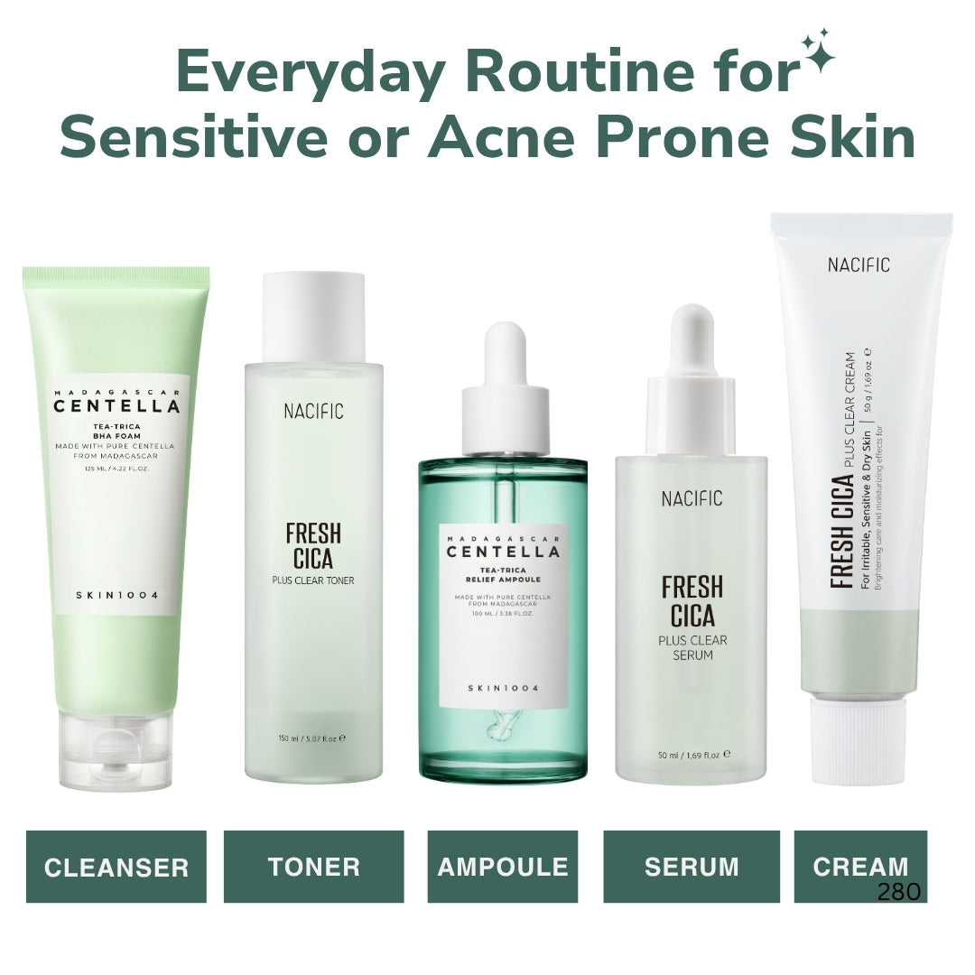 Everyday Routine for Sensitive or Acne Prone Skin