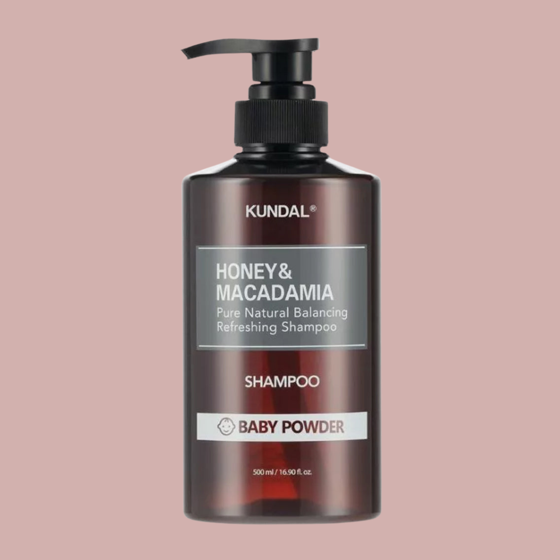 KUNDAL Honey & Macadamia Pure Natural Balancing Refreshing Shampoo Baby Powder 500ml