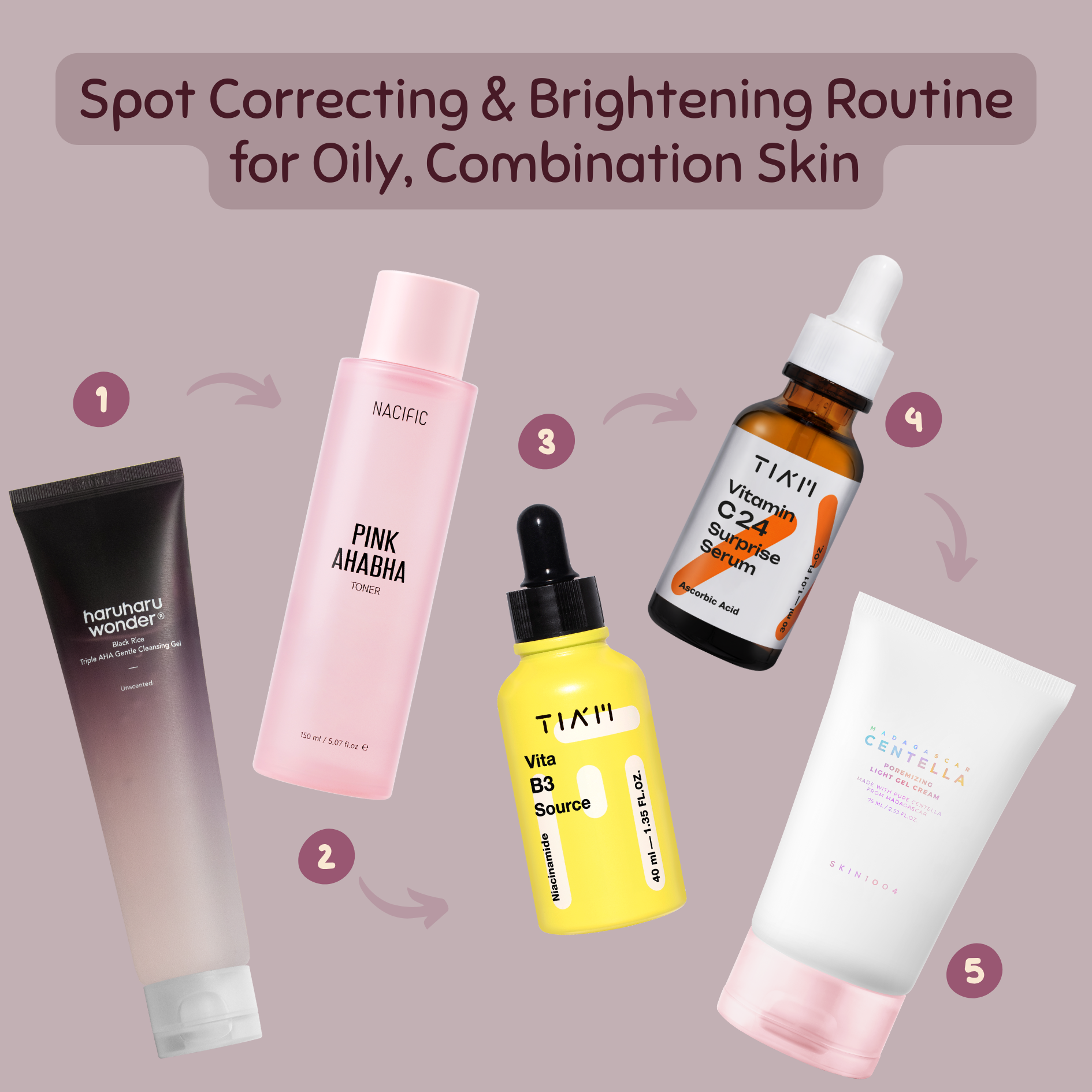 Spot Correcting &amp; Brightening Routine for Oily, Combination Skin
