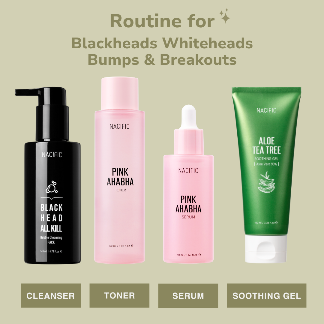 NACIFIC Routine for Blackheads Whiteheads Bumps &amp; Breakouts