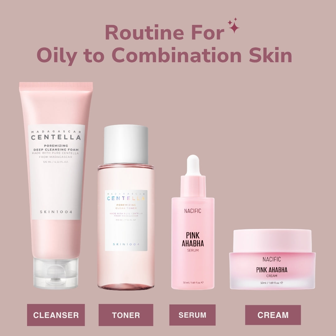 Routine for Oily or Oily to Combination Skin