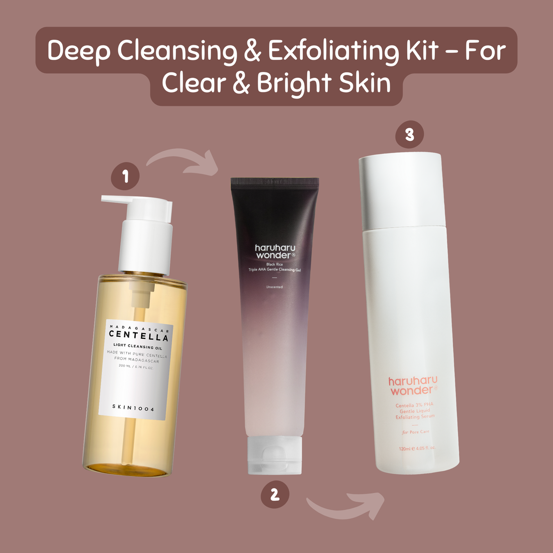 Deep Cleansing &amp; Exfoliating Kit – For Clear &amp; Bright Skin